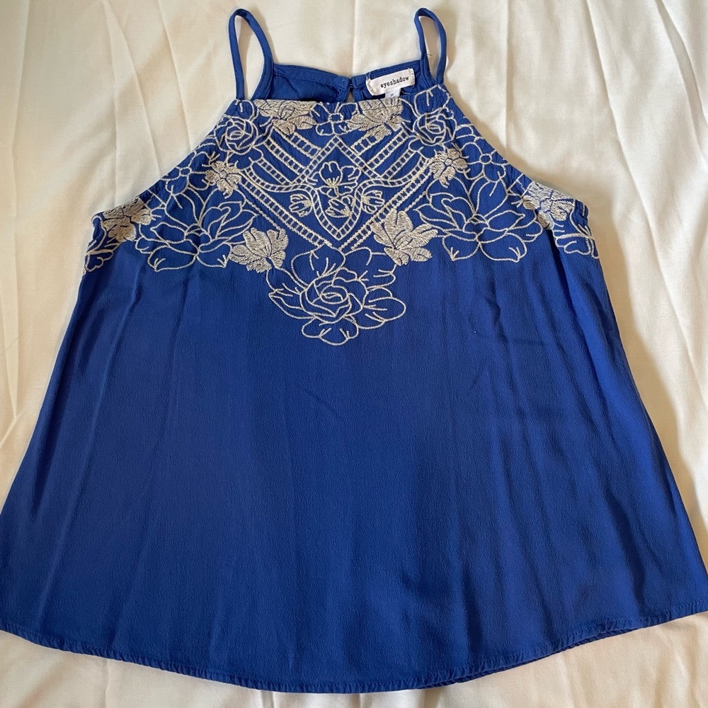 Eyeshadow Blue tank top